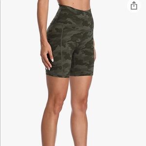 Colorful Koala camo high waisted biker shorts